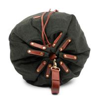Two Fendi Leather Trimmed Wool Duffel Bags, 1980-90s