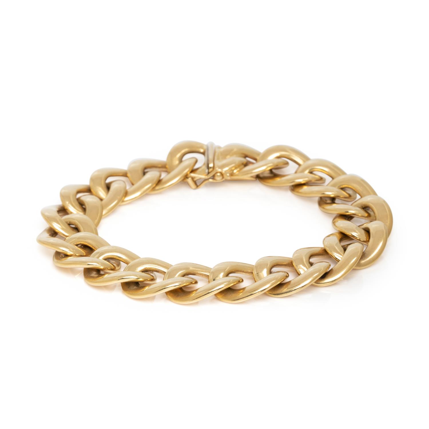 YELLOW GOLD LINK BRACELET