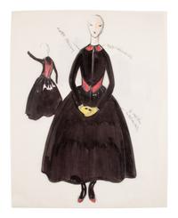 Group of Nine Geoffrey Beene Fashion Sketches , by Jesper Nyeboe