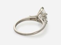 A Platinum and Diamond Ring, 1.98 Carat Pear Brilliant-Cut Diamond, GIA Certified