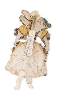 Two Italian Painted and Dressed Paper Pantins