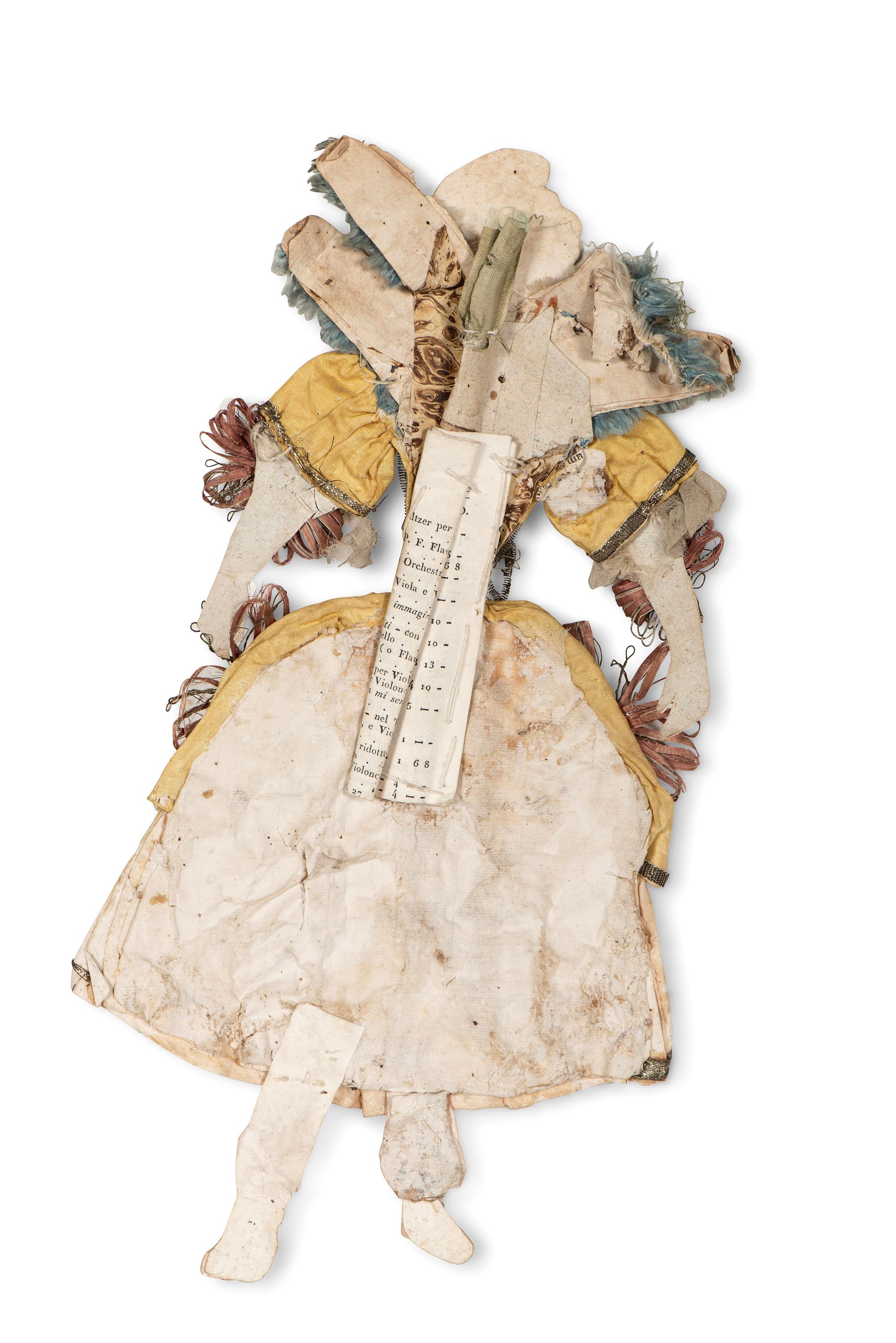 Two Italian Painted and Dressed Paper Pantins