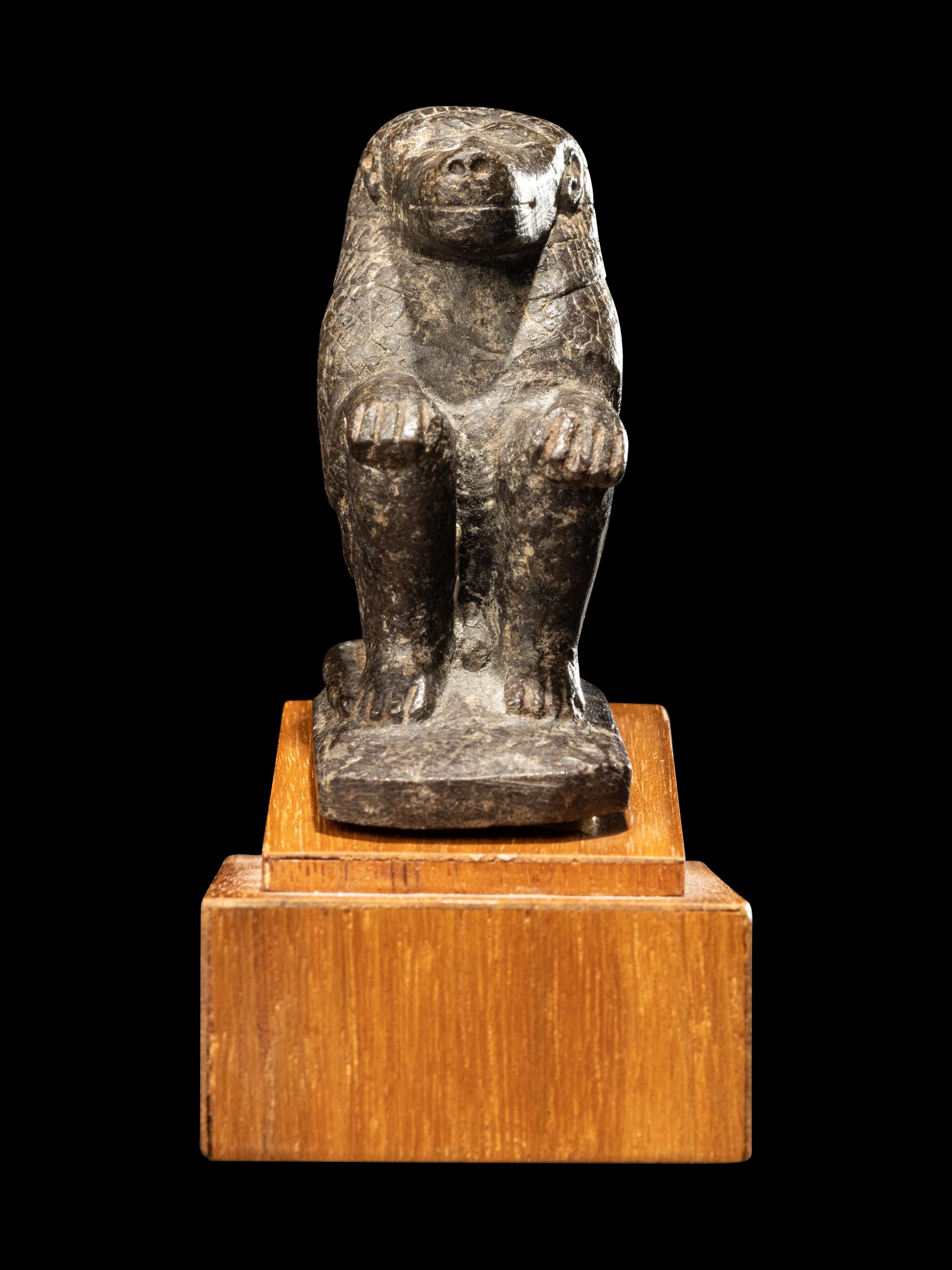 An Egyptian Serpentine Baboon