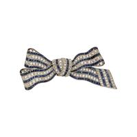 CARTIER, SAPPHIRE AND DIAMOND BOW BROOCH