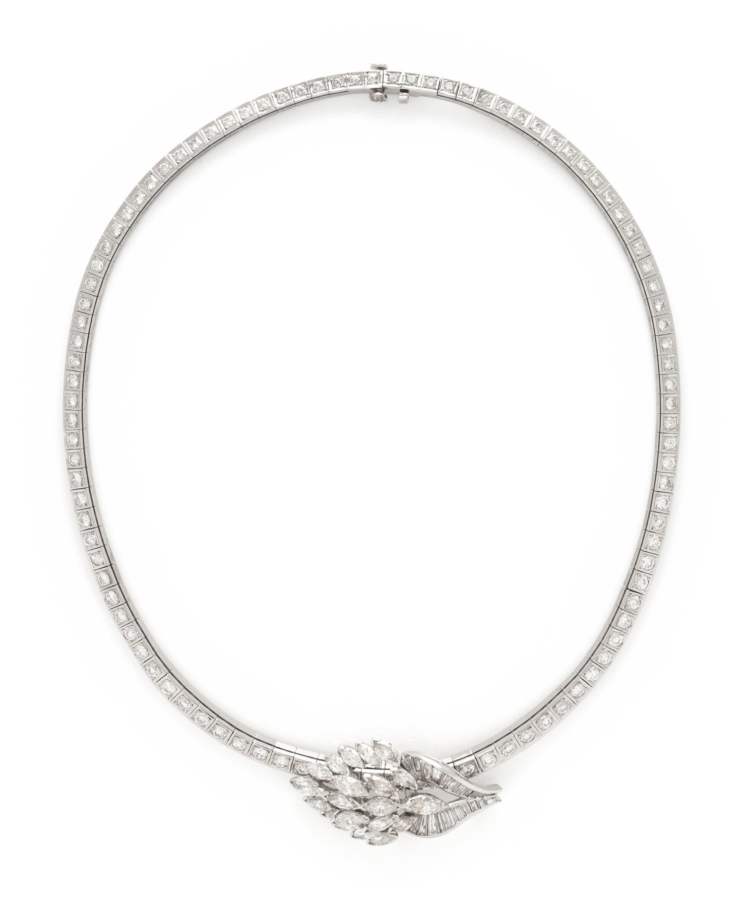 CONVERTIBLE DIAMOND BROOCH/NECKLACE