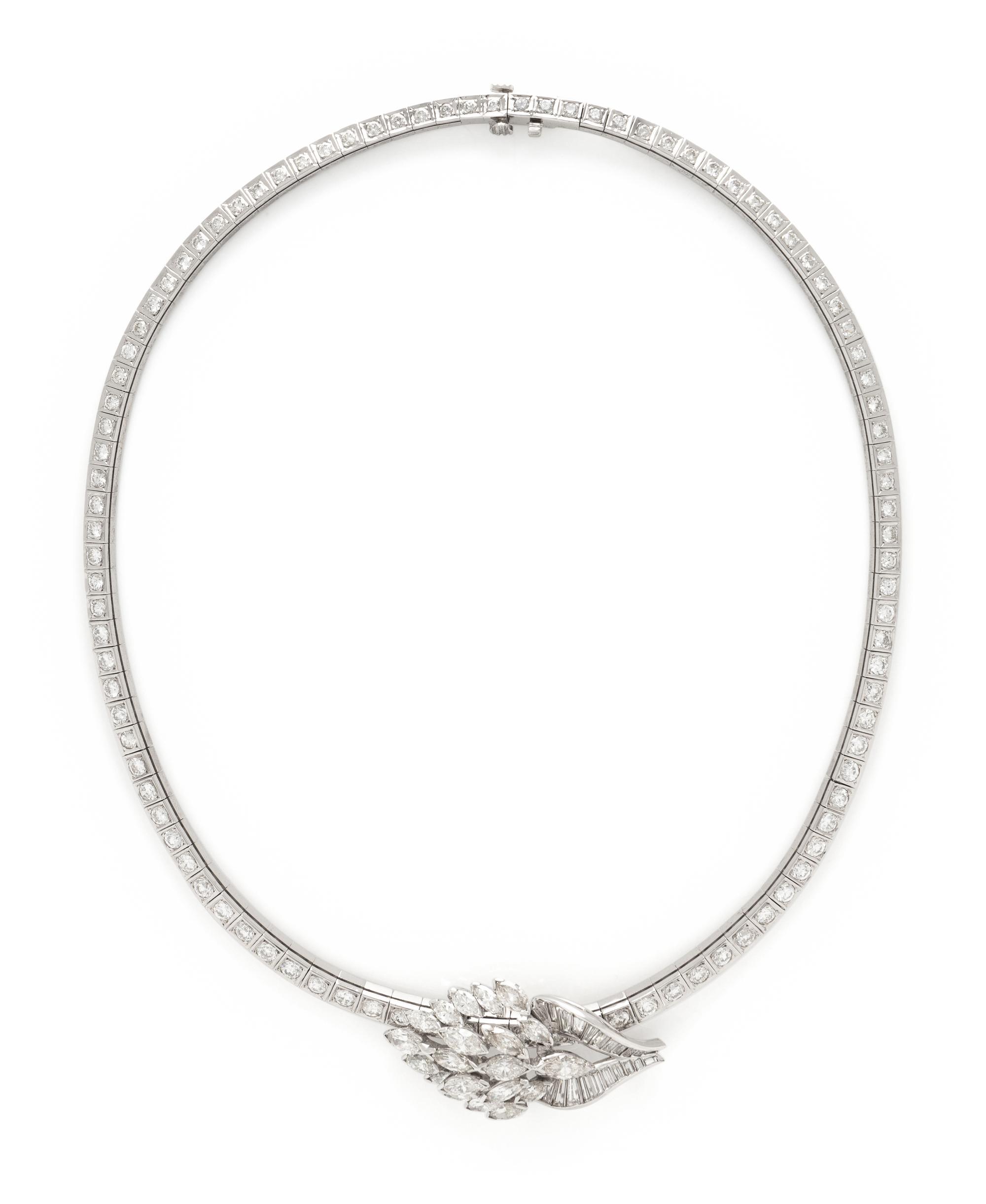 CONVERTIBLE DIAMOND BROOCH/NECKLACE