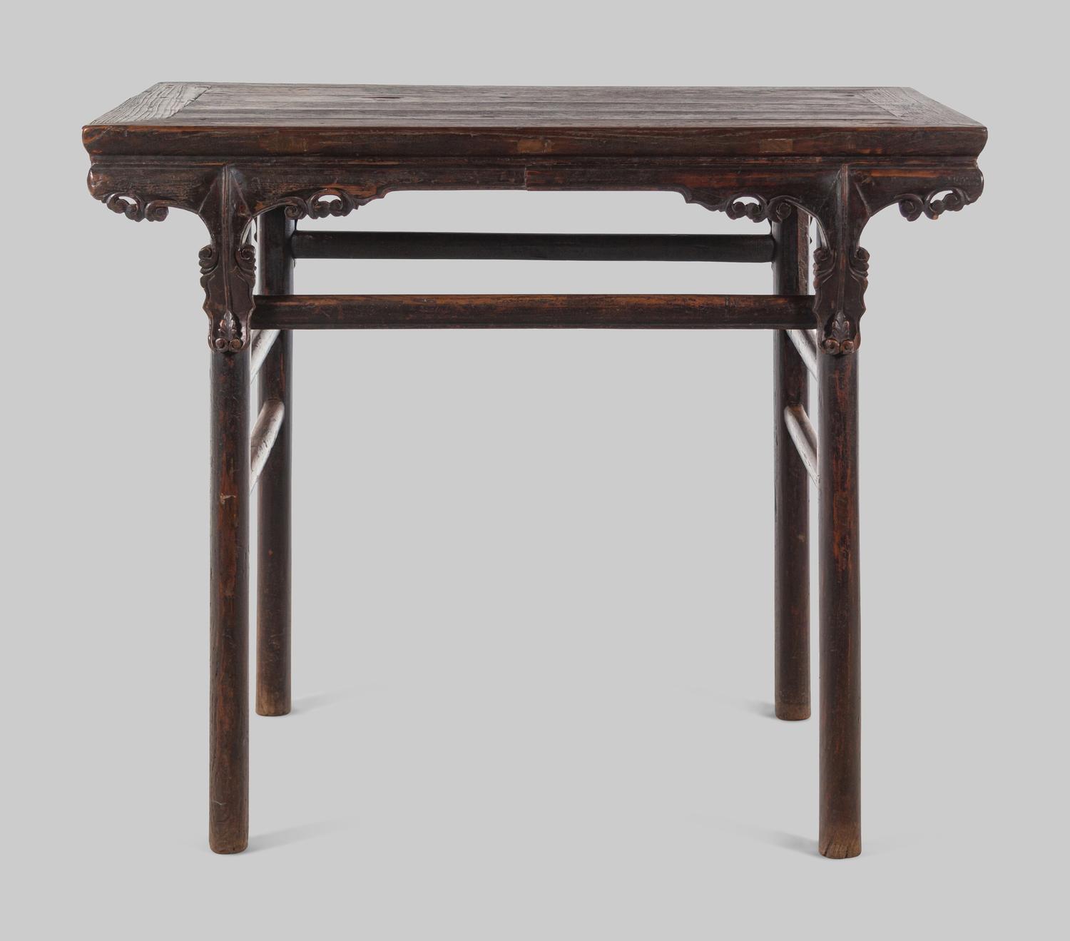 A Chinese Black Lacquered Softwood Wine Table, Jiuzhuo