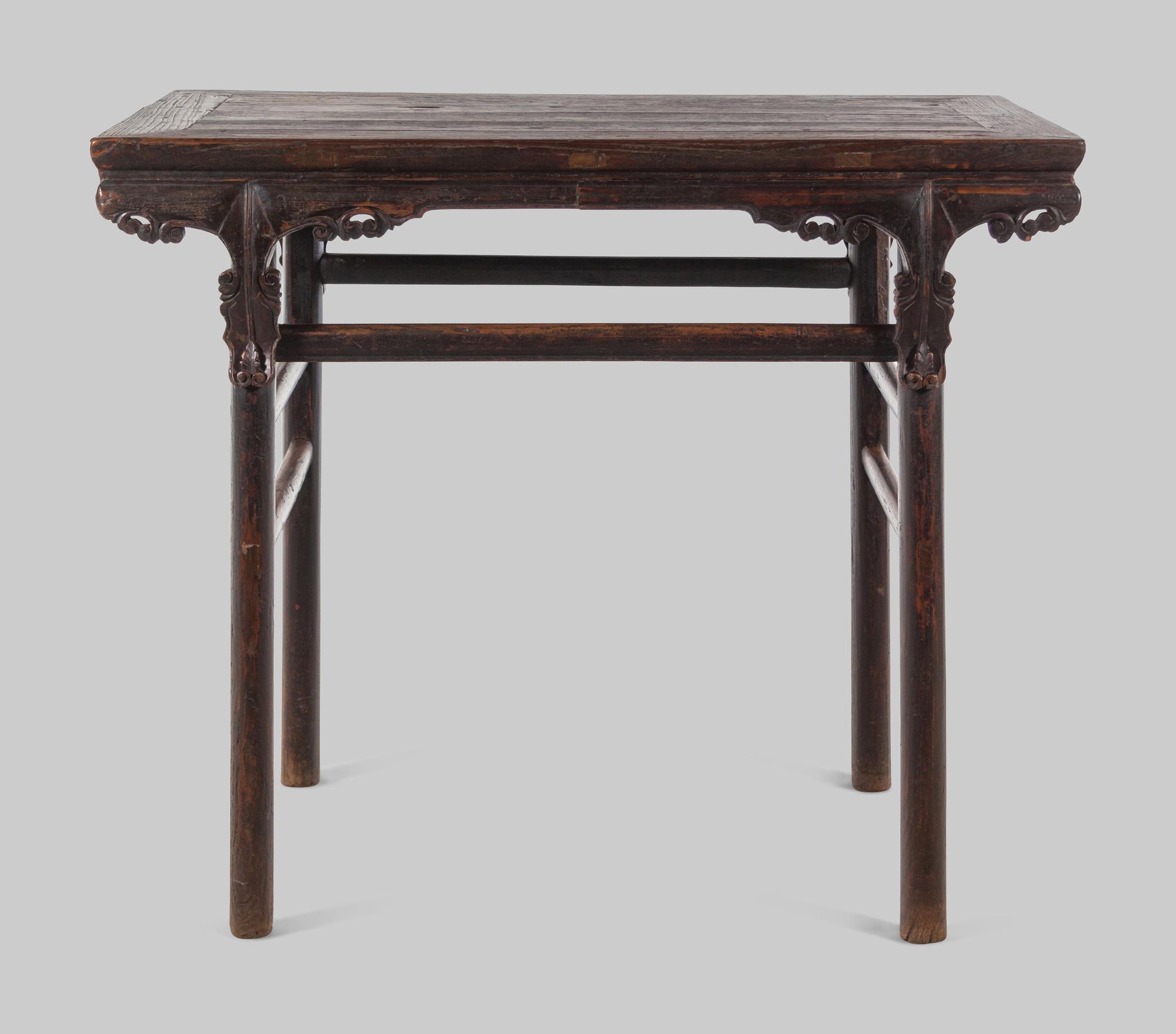 A Chinese Black Lacquered Softwood Wine Table, Jiuzhuo