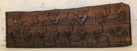 A Carved Wood Panel Length 31 1/4 inches.