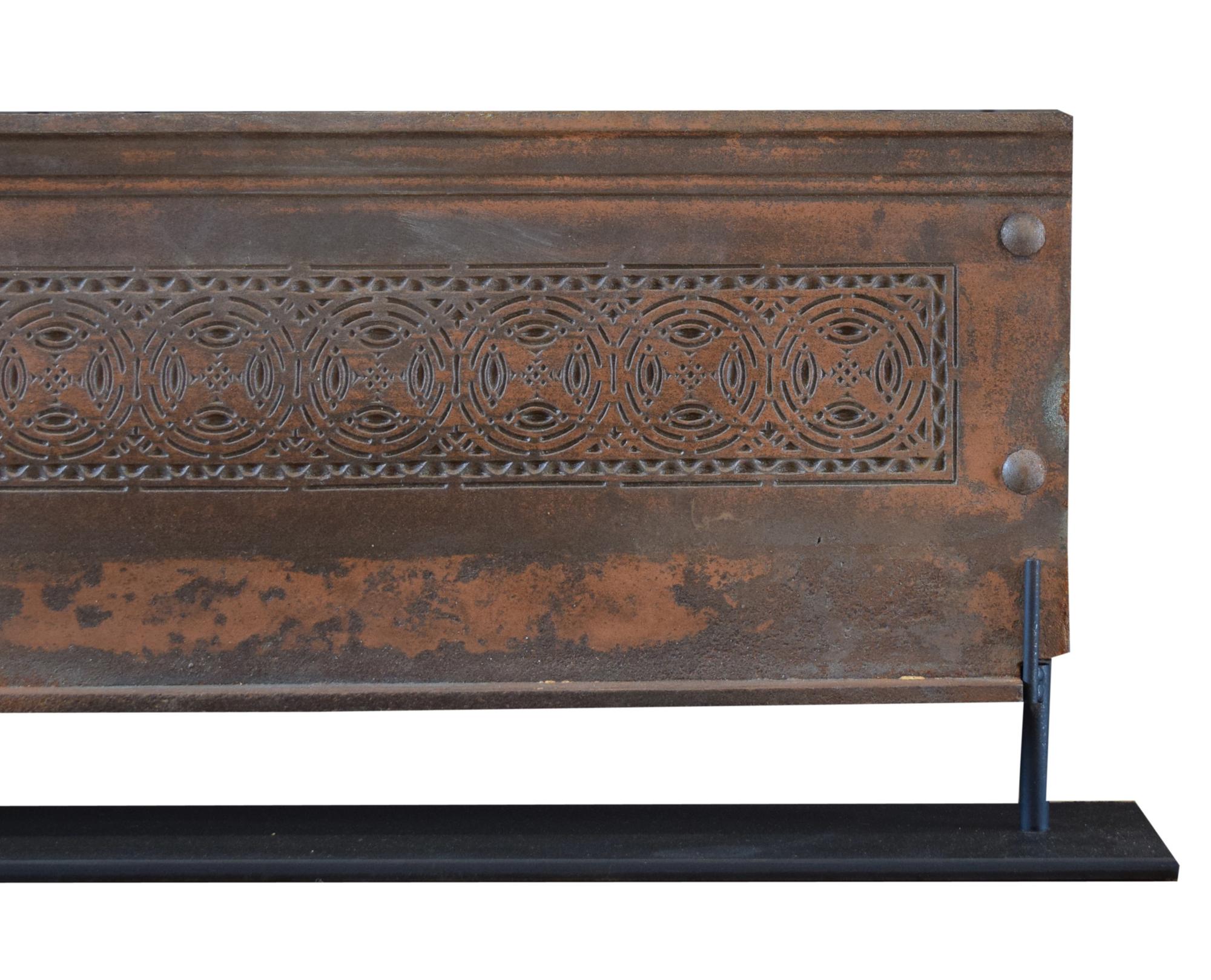 A Louis Sullivan Designed Stair Riser from the Chicago Stock Exchange 45" W x 3.5" D x 9.5" H — United States, Circa 1893