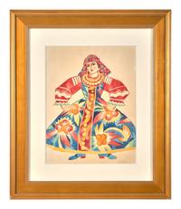 Costume Design for "The Golden Cockerel," 1914