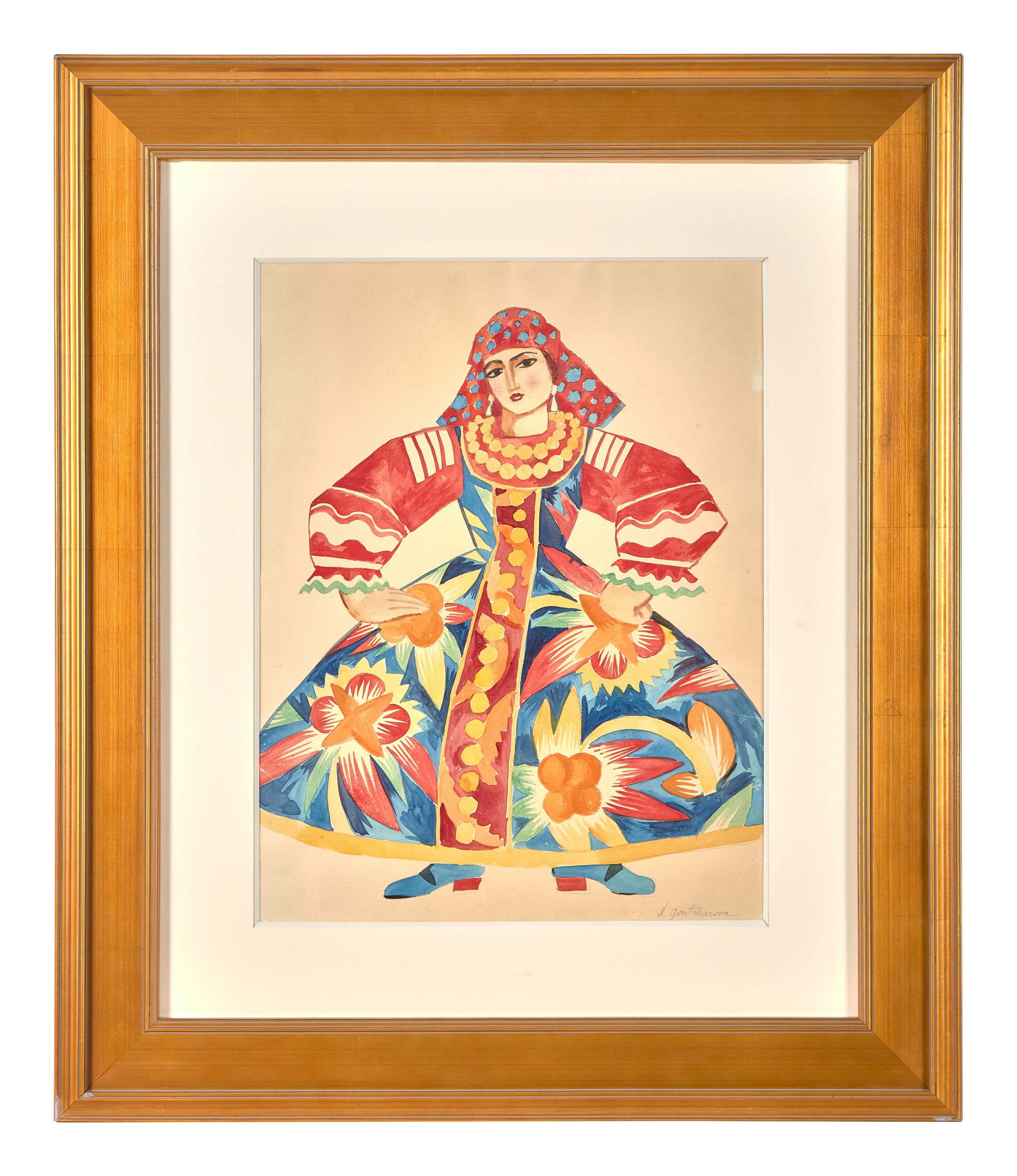 Costume Design for "The Golden Cockerel," 1914