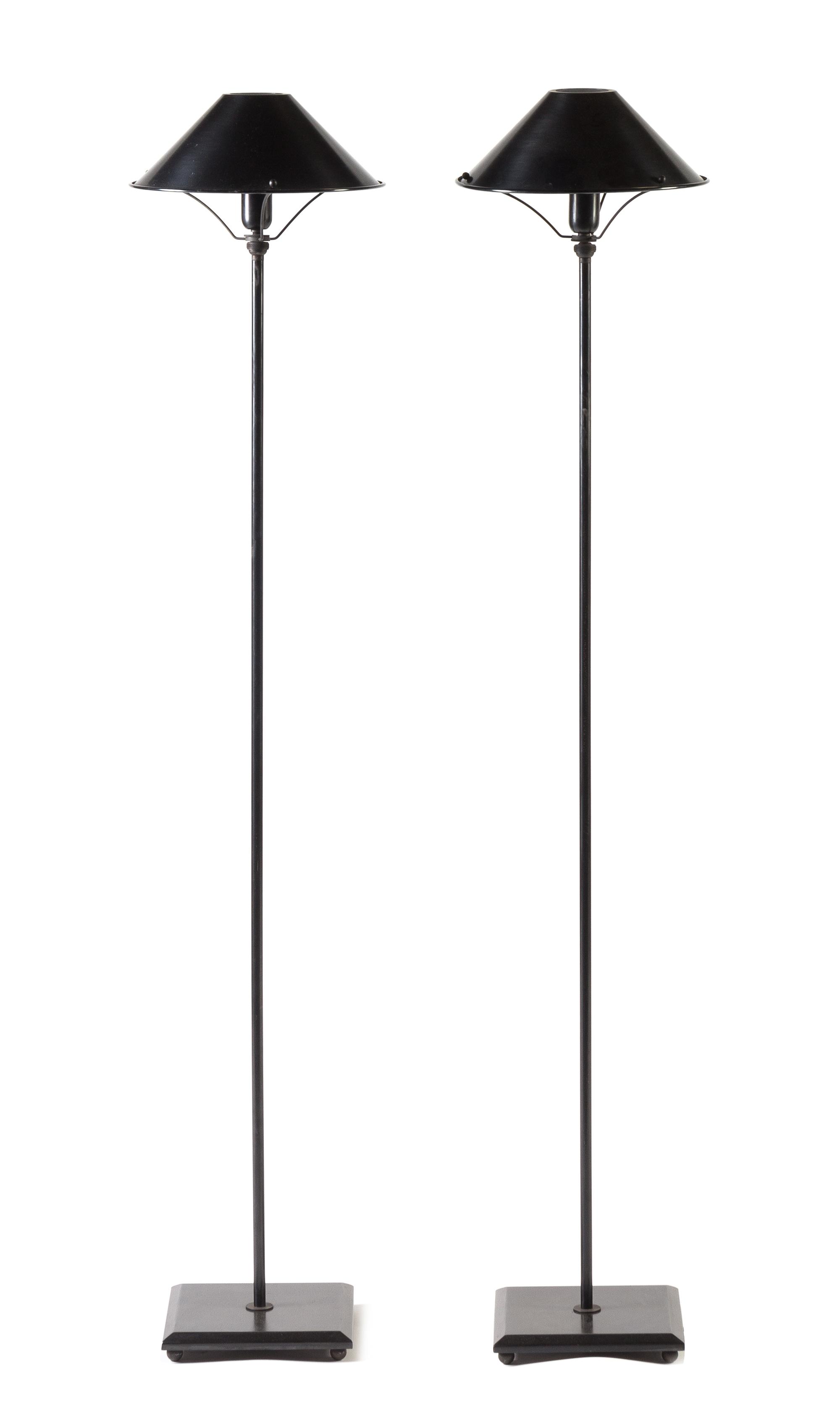 A Pair of Anna Lari Ambra Floor Lamps Height overall 53 inches. — DESIGNED BY ERIK DAHL & GIORGIO GANDELLINI, 1982