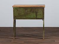 A Country Painted Pine Covered Dough Box