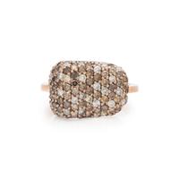 LOW KARAT ROSE GOLD AND DIAMOND RING