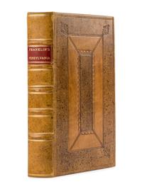 [FRANKLIN, Benjamin (1706-1790)] -- [JACKSON, Richard]. An Historical Review of the Constitution and Government of Pensylvania [sic], from its Origin . London: R. Griffiths, 1759.