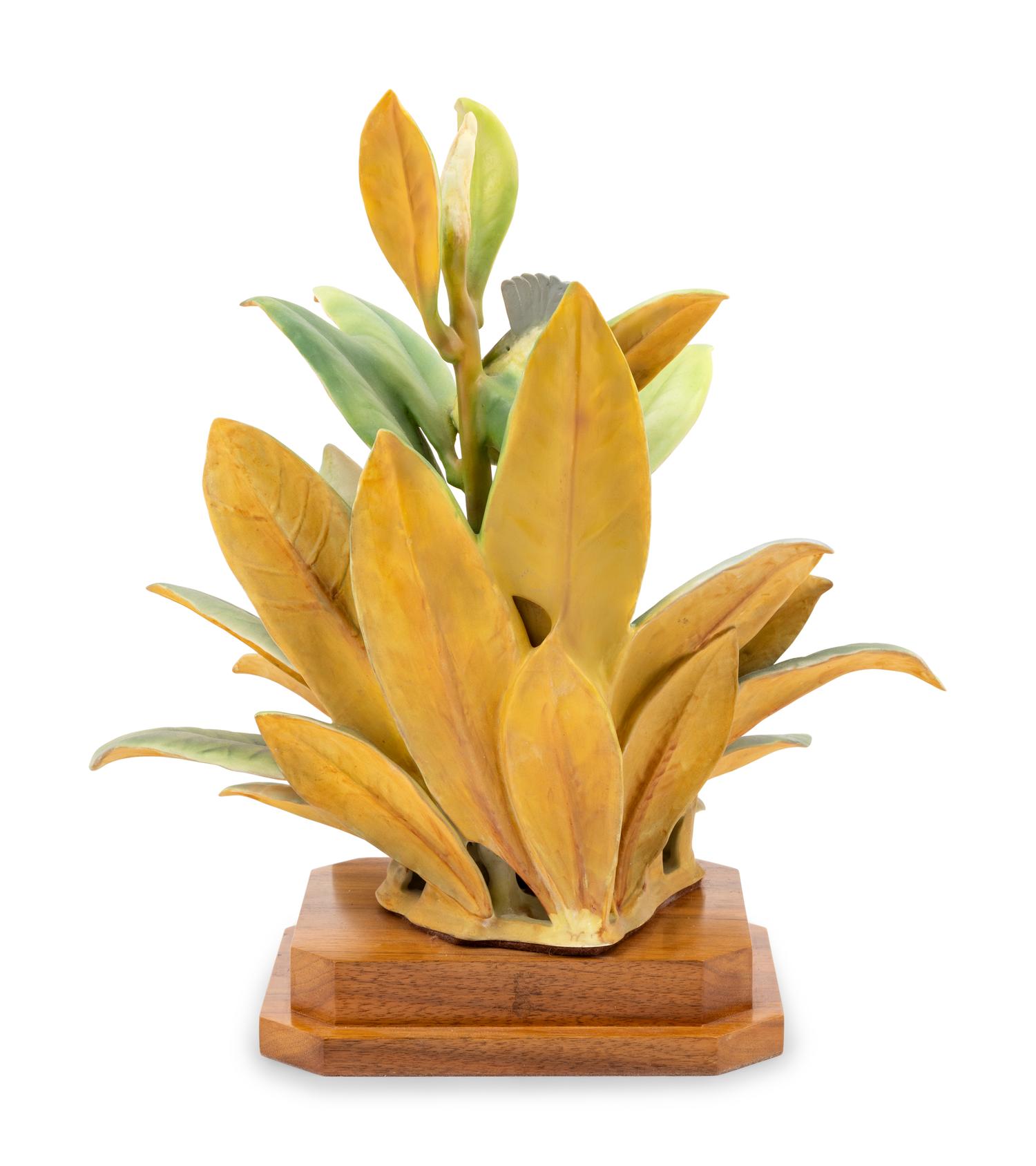A Royal Worcester Dorothy Doughty Magnolia Warbler Group