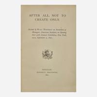 [Literature] Whitman, Walt After All, Not To Create Only