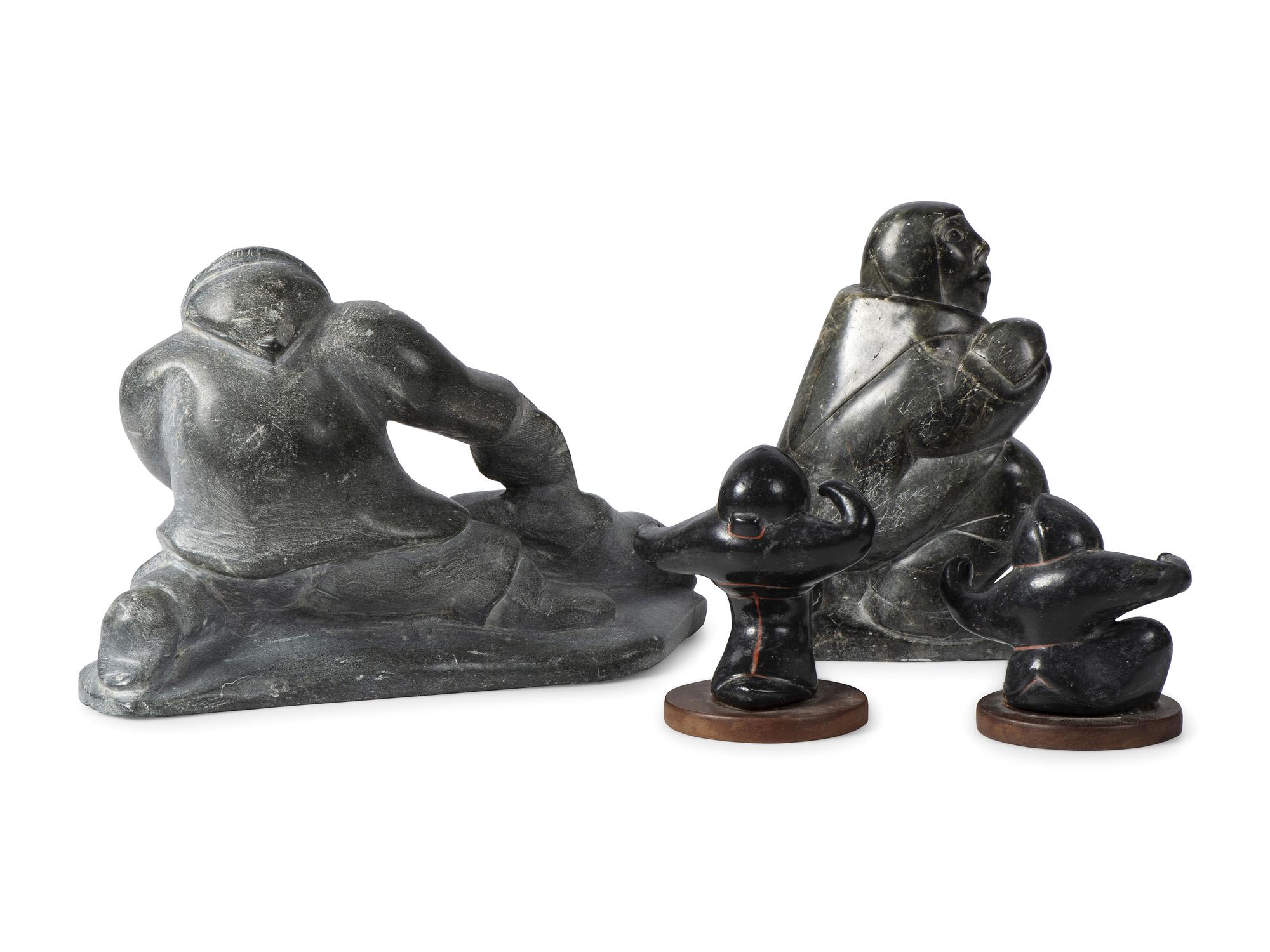 Collection of Inuit Soapstone Sculptures, PLUS