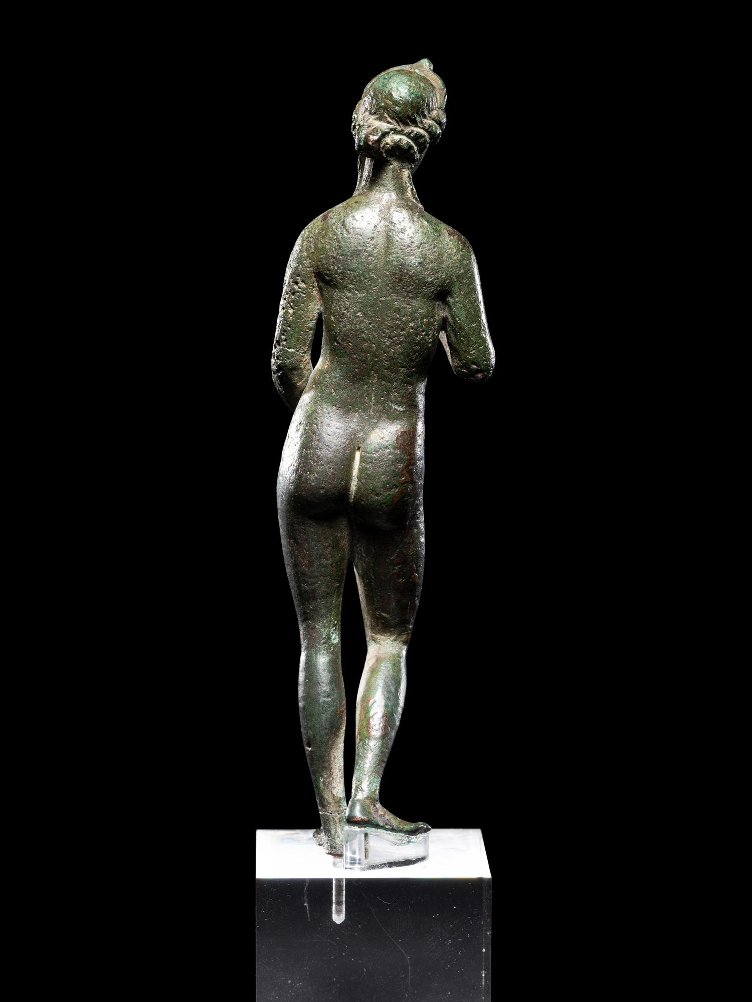 A Roman Bronze Venus with Silver Inlaid Eyes
