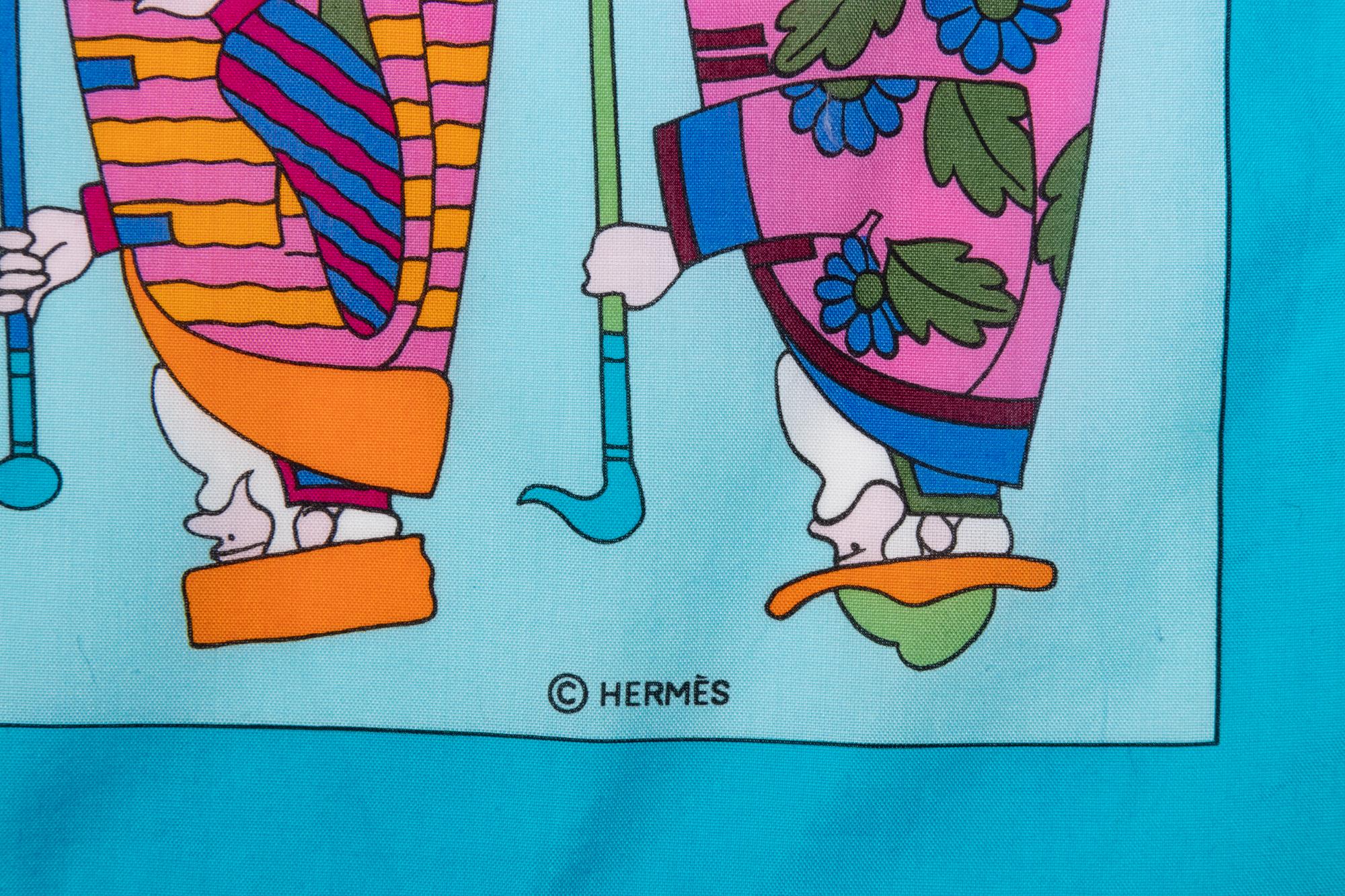 Three Hermès 70cm Cotton Scarf, 1990-2010s