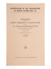 [KING, Martin Luther, Jr.] Investigation of the Assassination of Martin Luther King, Jr. 1978-1979.