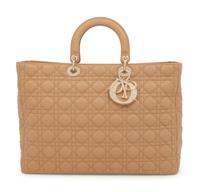 Christian Dior Tan Cannage Large Lady Dior Bag, 2010