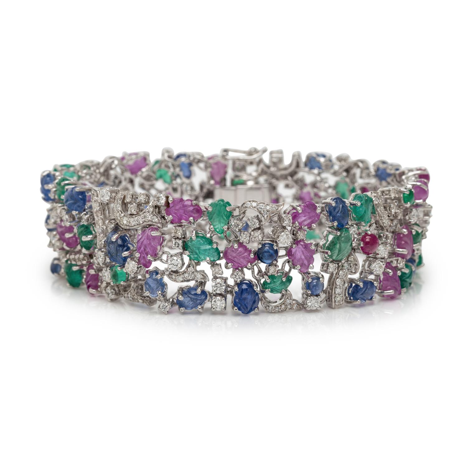 DIAMOND AND MULTIGEM BRACELET