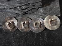Floshk of Mosaic Inlay Bird Bolo Slides