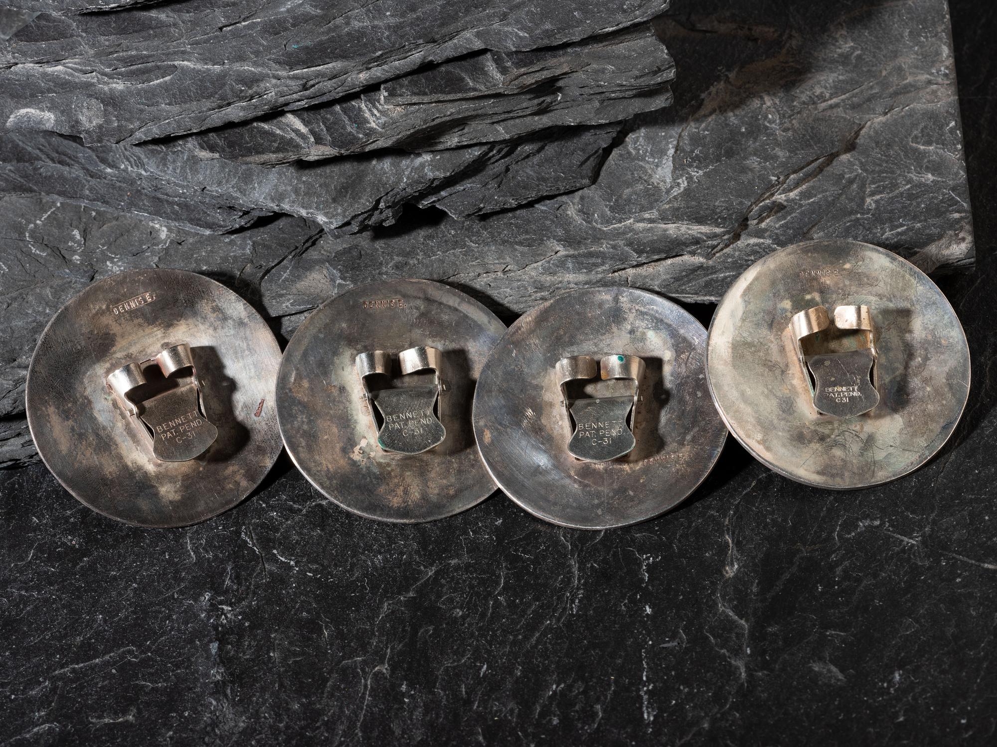Floshk of Mosaic Inlay Bird Bolo Slides
