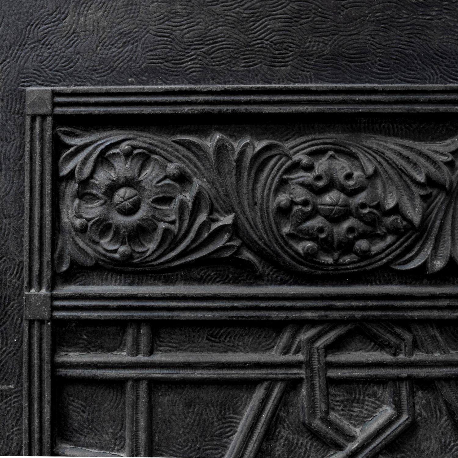 A Cast Iron Panel from the Rookery Building, Chicago, IL. 24.25" W x .5" D x 33.5" H — United States, Circa 1888