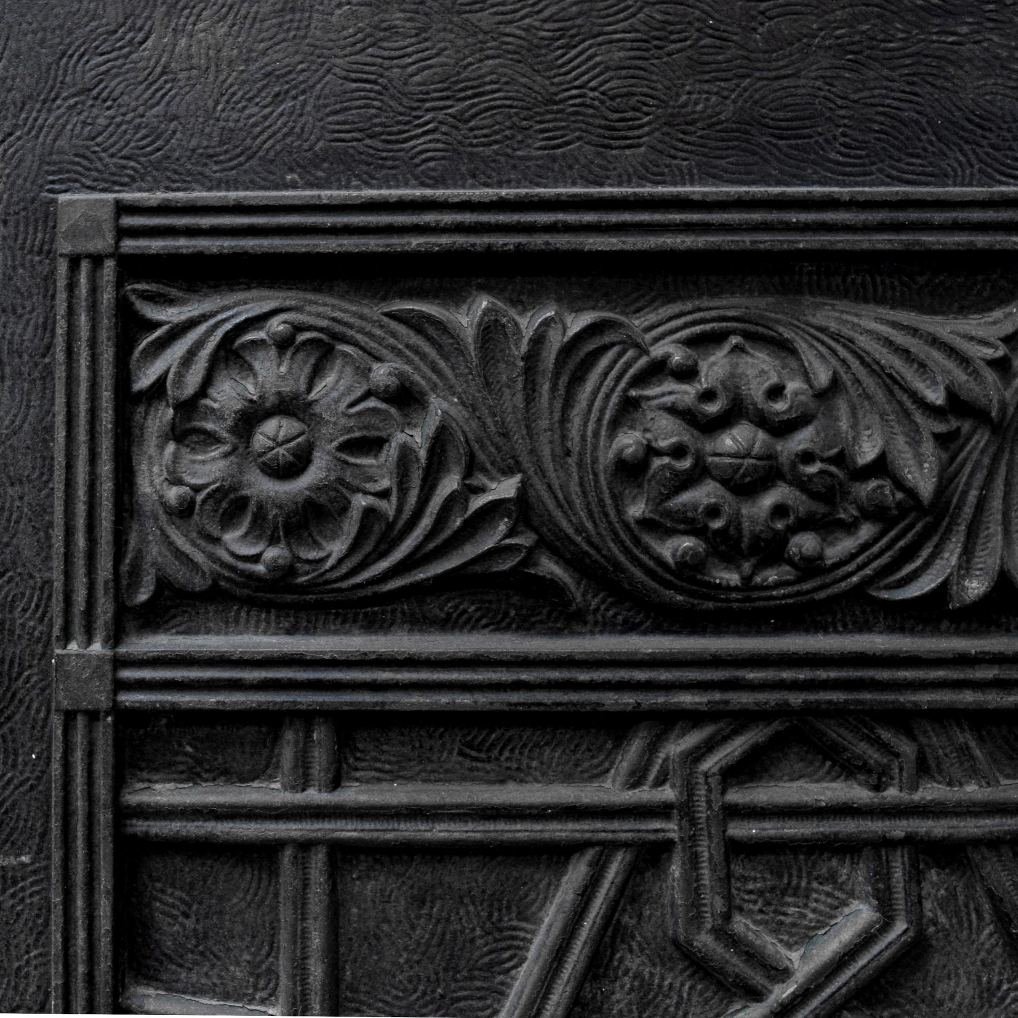 A Cast Iron Panel from the Rookery Building, Chicago, IL. 24.25" W x .5" D x 33.5" H — United States, Circa 1888