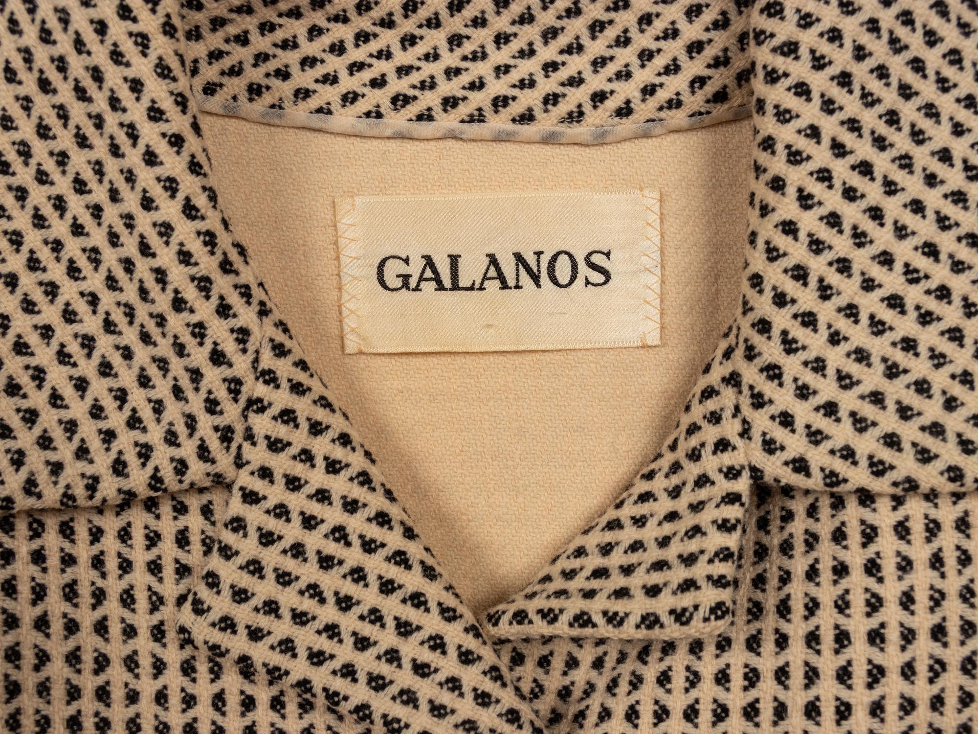 Galanos, Tailored Wool Tweed Jacket