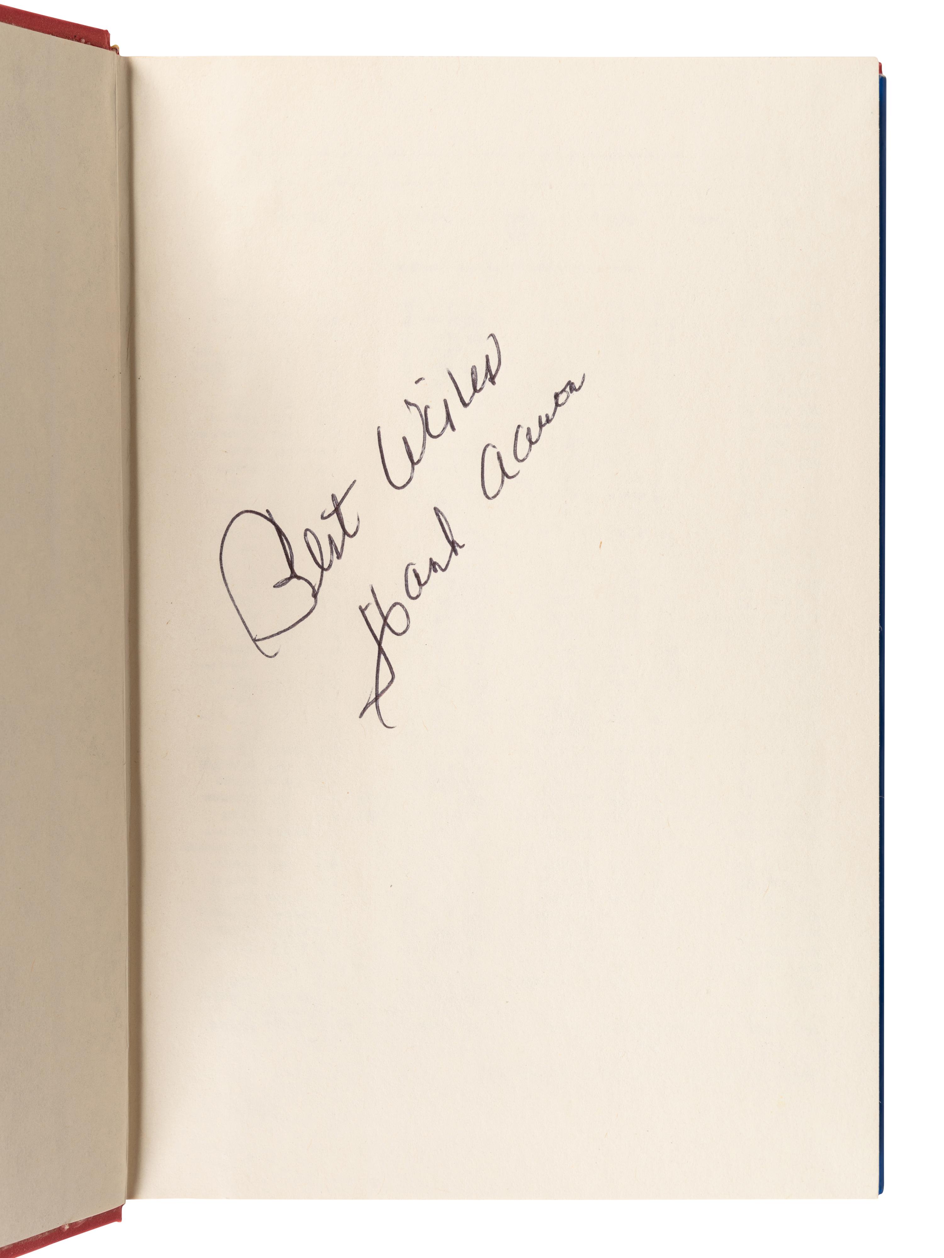 A Group of Two Hank Aaron Signed Autograph Books,
