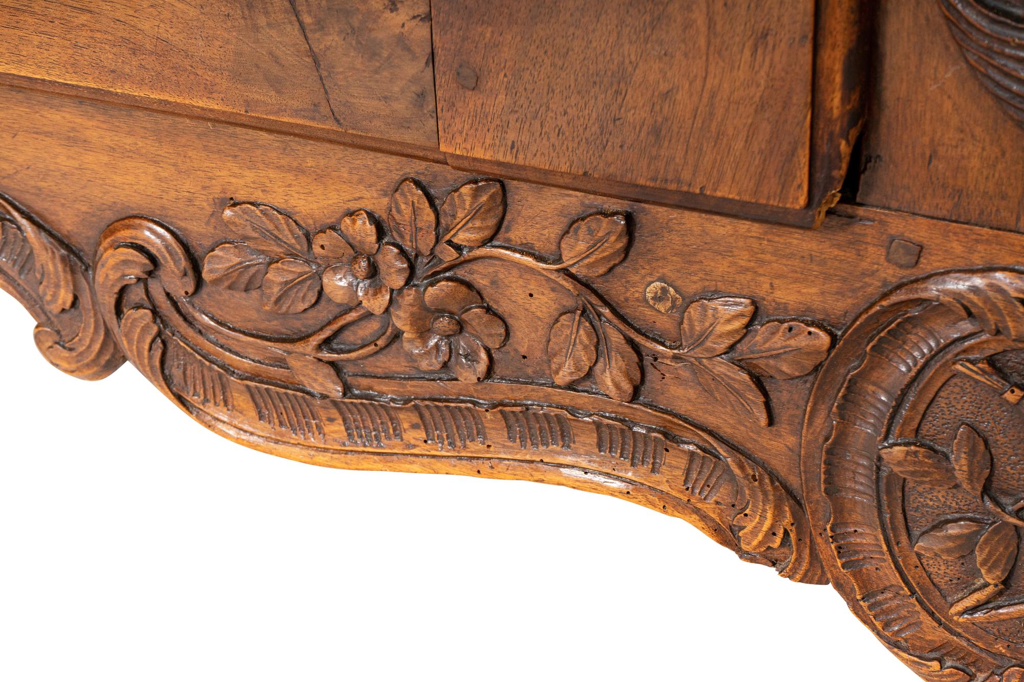A Louis XV Provincial Carved Walnut Buffet de Chasse