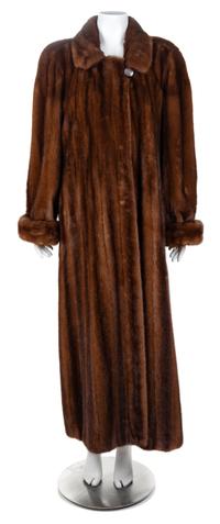 A Birger Christensen Lunaraine Mink Full Length Coat, Size 14.