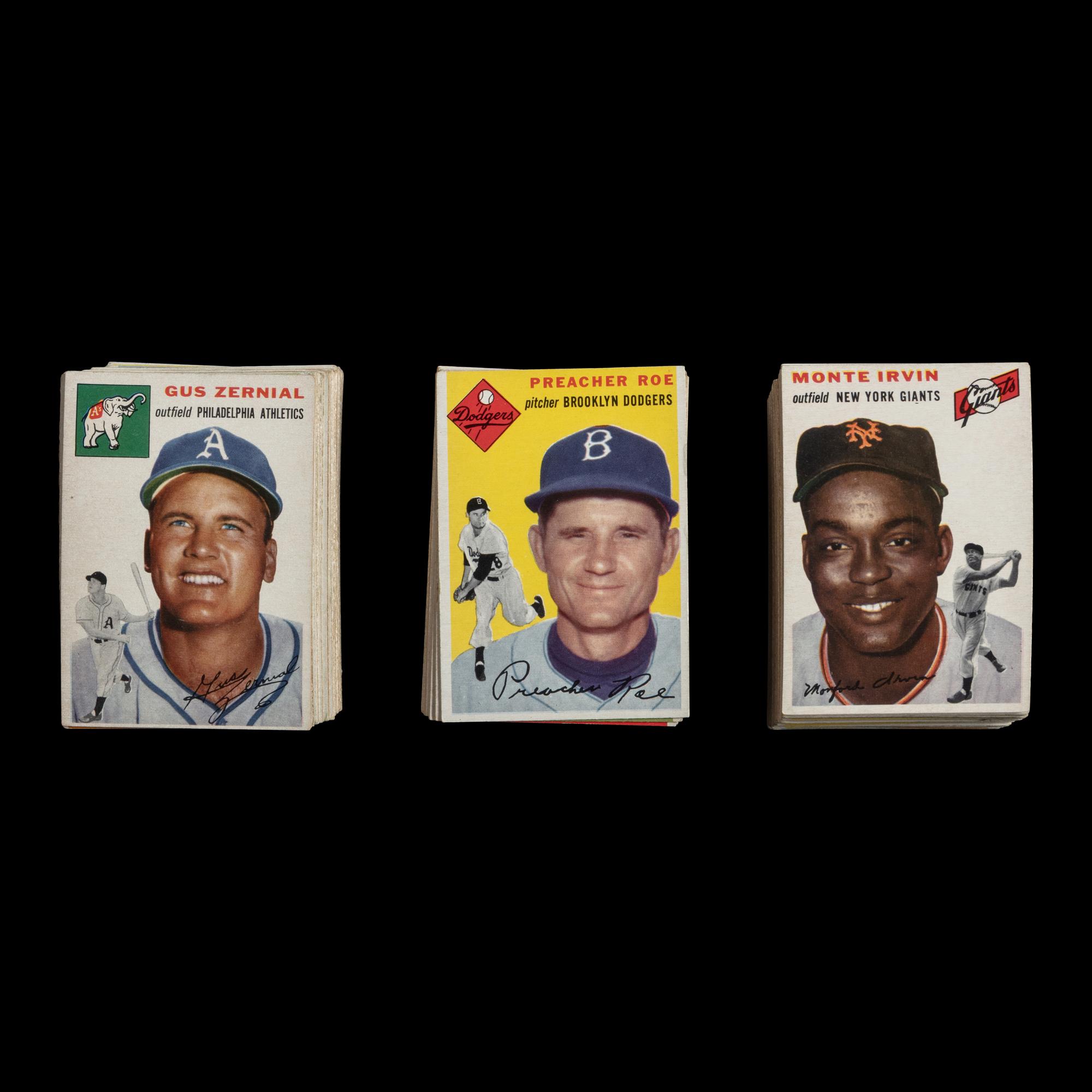 A Near Set of 1954 Topps Baseball Cards (240/250) from The Collection of David Eisenhower