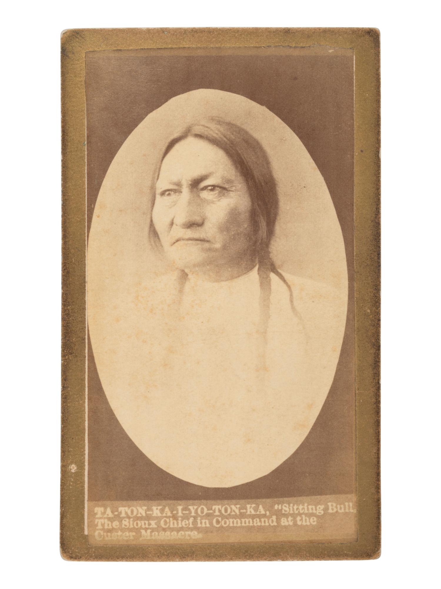 CROSS, W.R. (1839-1907), photographer. CDV of Sitting Bull. Niobrara, NE.