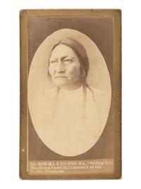 CROSS, W.R. (1839-1907), photographer. CDV of Sitting Bull. Niobrara, NE.