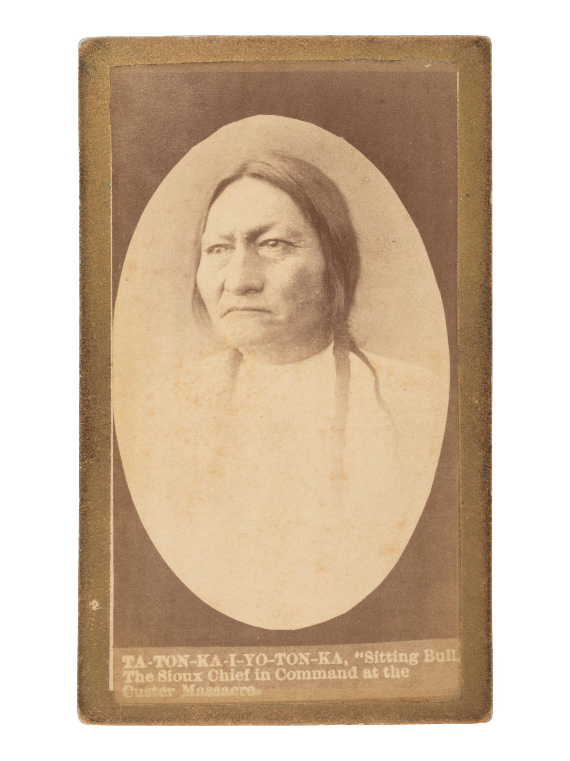 CROSS, W.R. (1839-1907), photographer. CDV of Sitting Bull. Niobrara, NE.