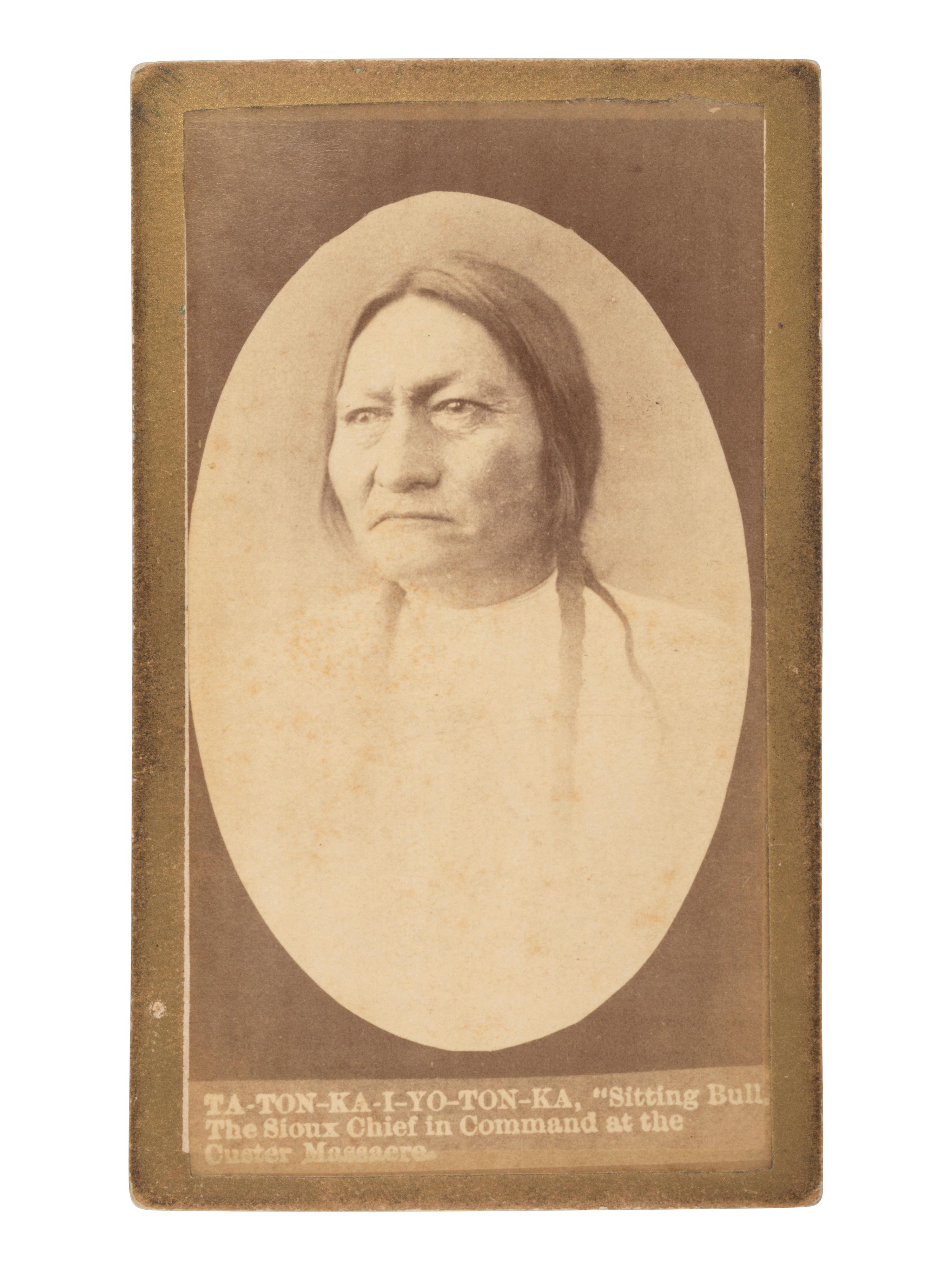 CROSS, W.R. (1839-1907), photographer. CDV of Sitting Bull. Niobrara, NE.