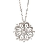 WHITE GOLD AND DIAMOND PENDANT NECKLACE