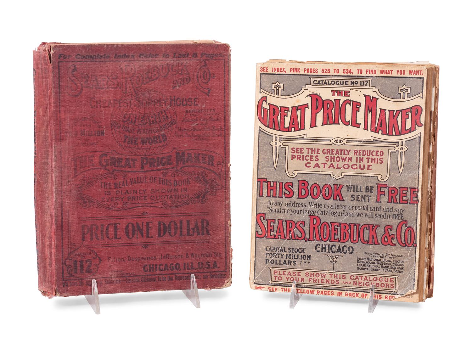 Two Original Sears Roebuck Catalogs