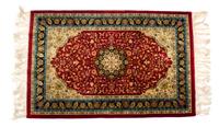 A Chinese Persian Design Silk Rug