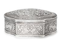 A Collection of Eight Indian Kutch Silver Table Articles