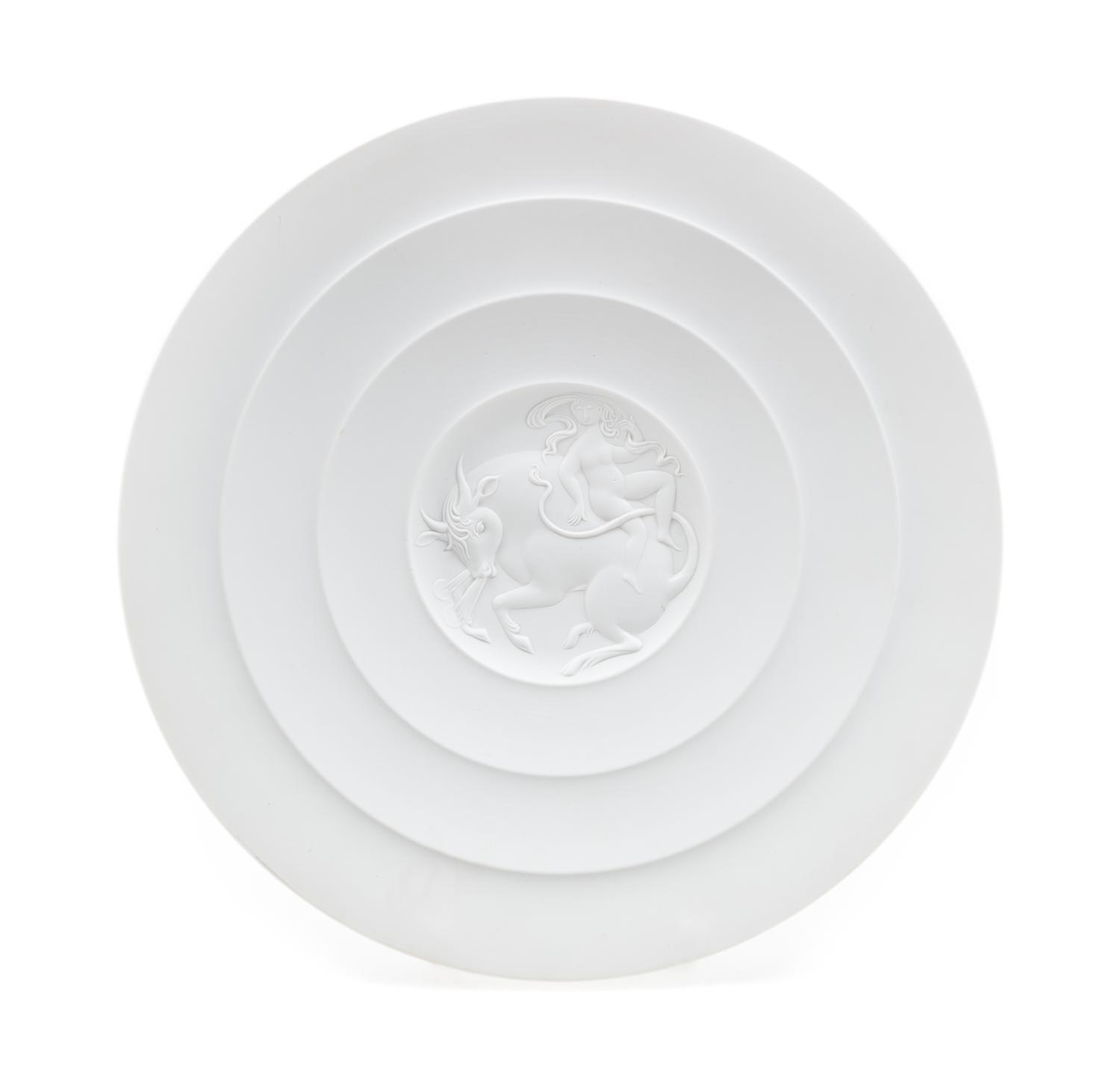 Bjorn Wiinblad (Danish, 1918-2006), Rosenthal, 1953-56/1972, Europa and the Bull charger