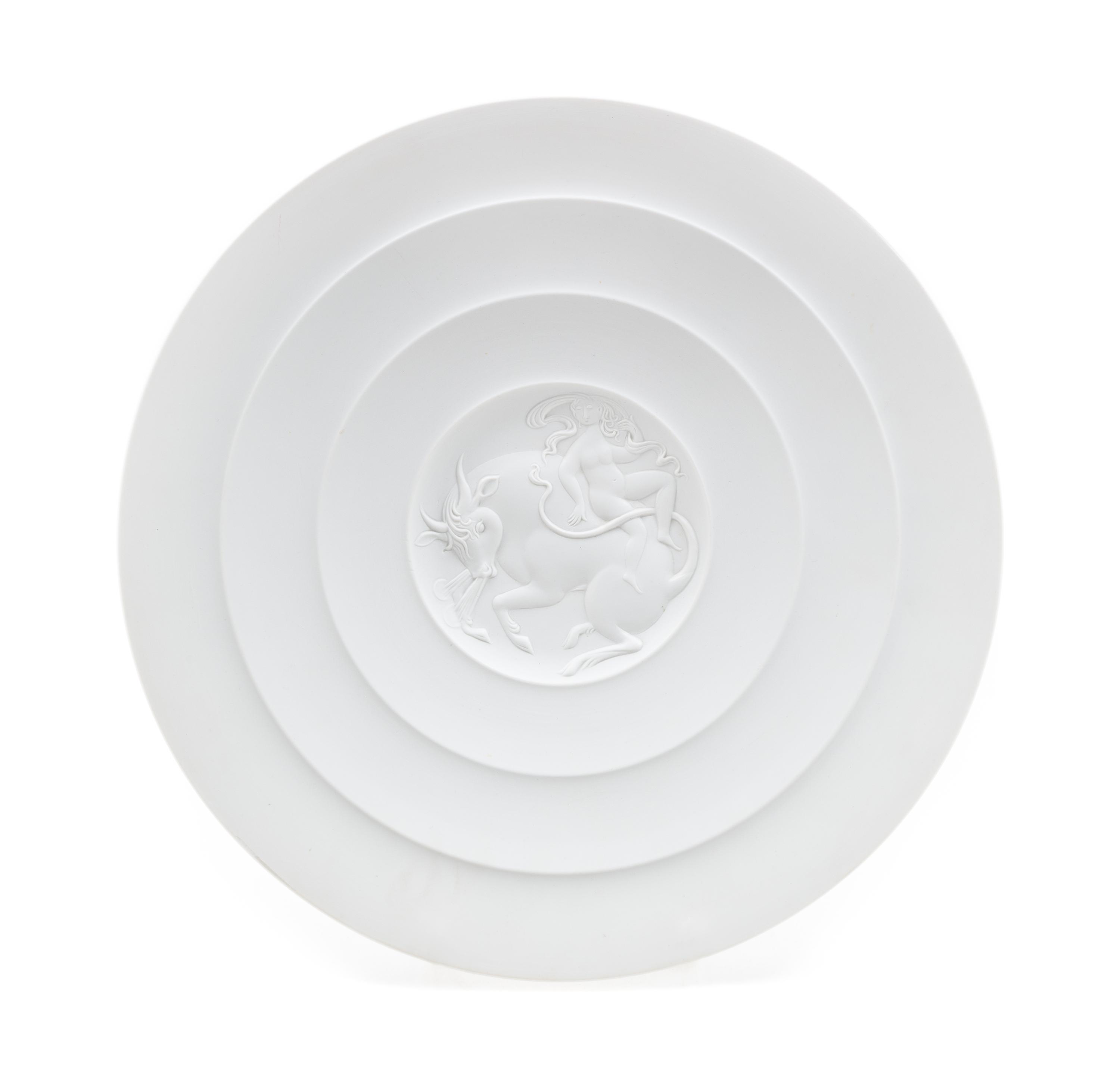 Bjorn Wiinblad (Danish, 1918-2006), Rosenthal, 1953-56/1972, Europa and the Bull charger