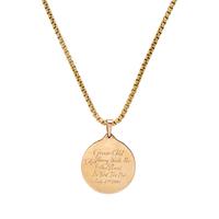 Yellow Gold Saint Christopher Pendant and David Yurman Chain