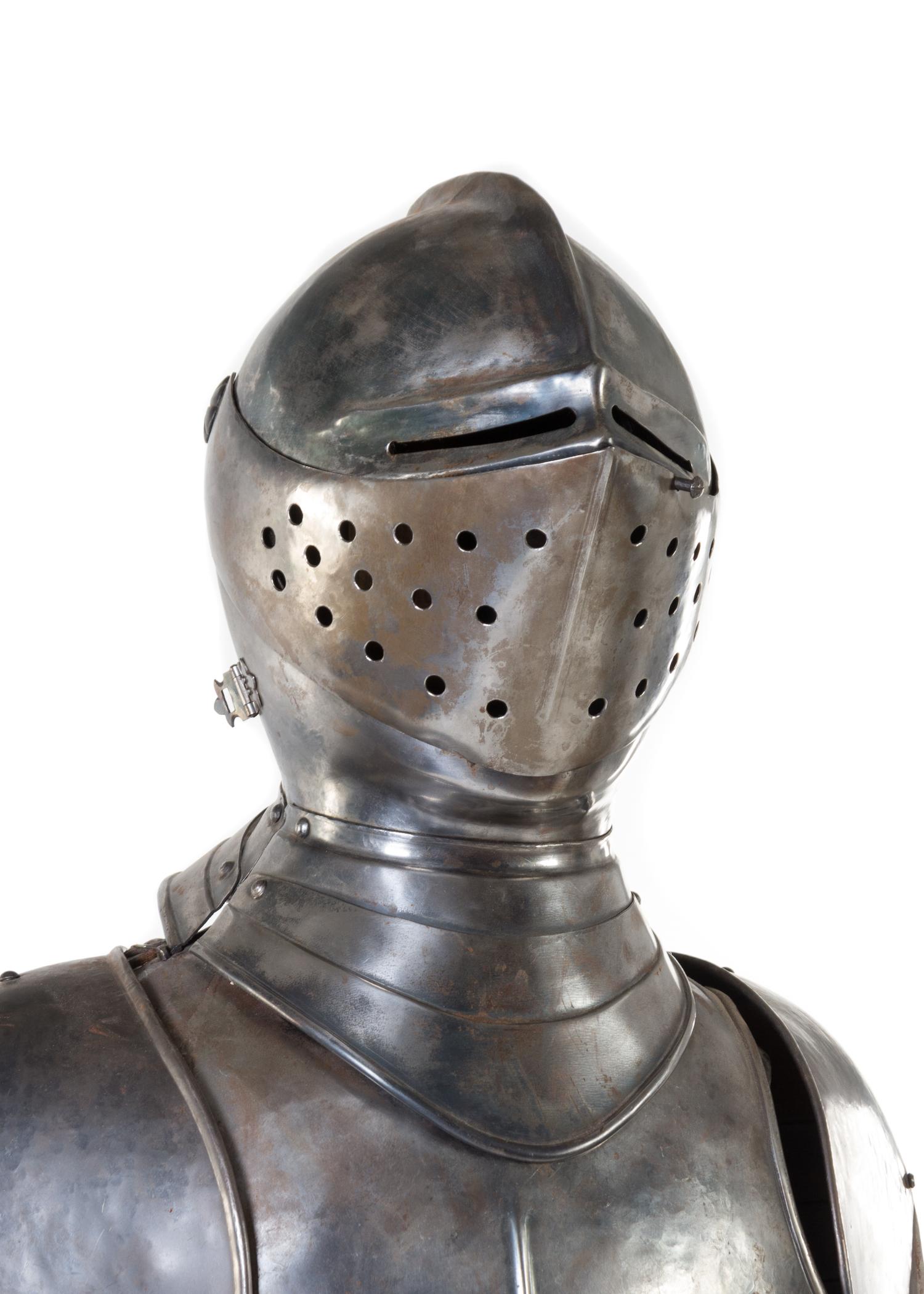 A Medieval Style Suit of Armor Height 75 1/2 inches. — 20TH CENTURY