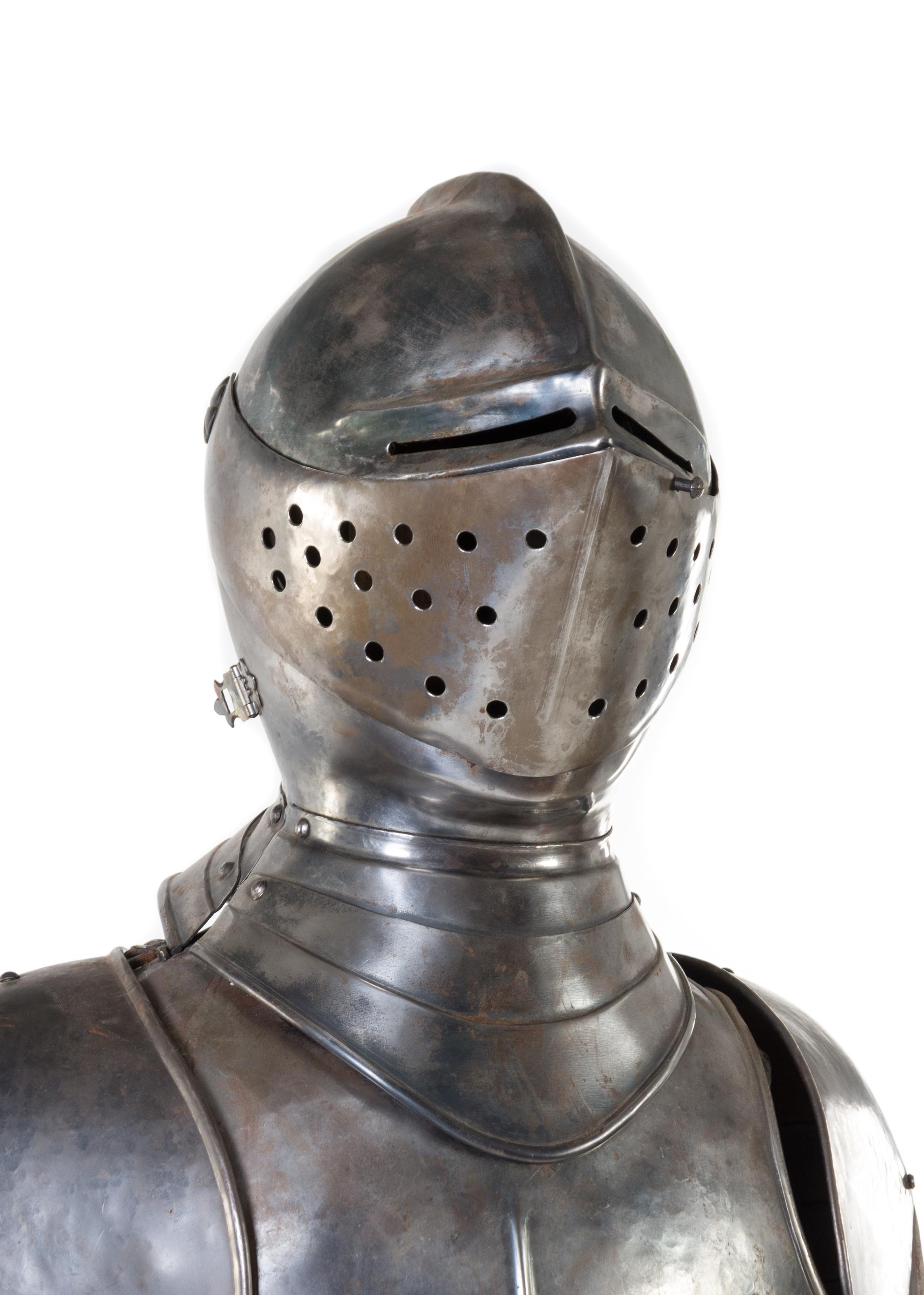 A Medieval Style Suit of Armor Height 75 1/2 inches. — 20TH CENTURY